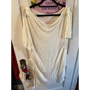 Free people scoop neck long line top